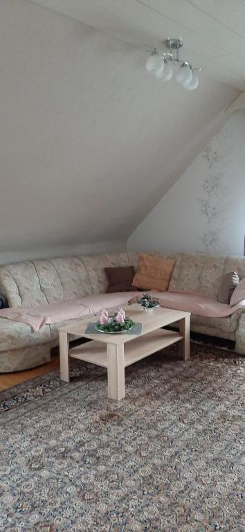 Posezení v ubytování Ferienwohnung Gutowski