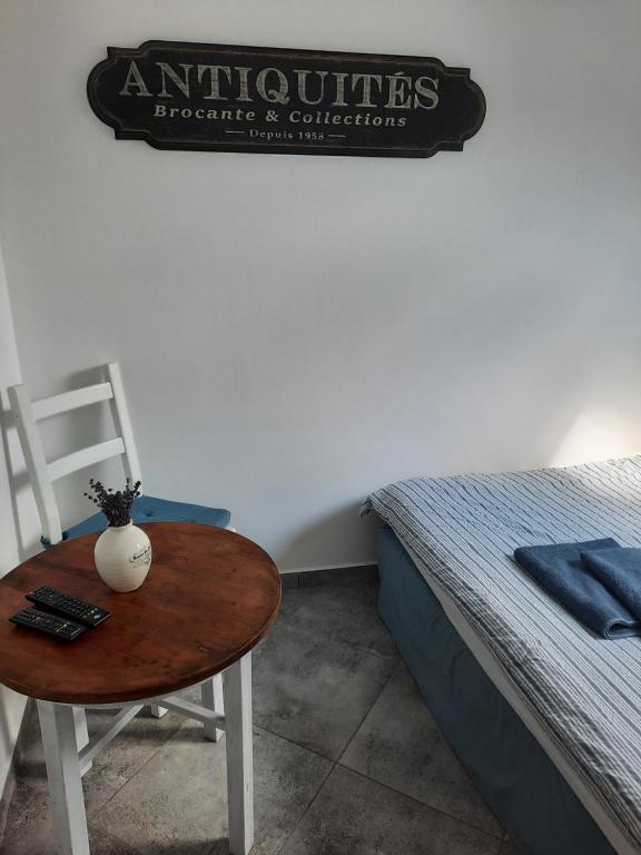 Postel nebo postele na pokoji v ubytování Statek u kapličky