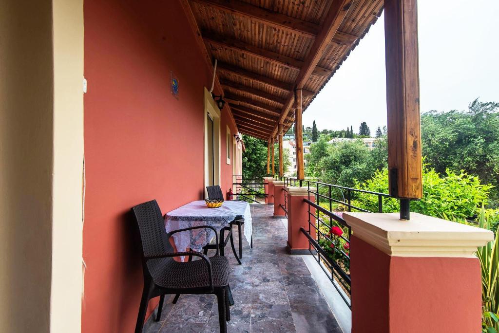 A balcony or terrace at Bozikis Apartments
