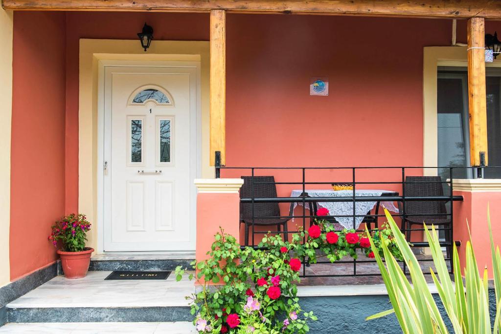 A balcony or terrace at Bozikis Apartments