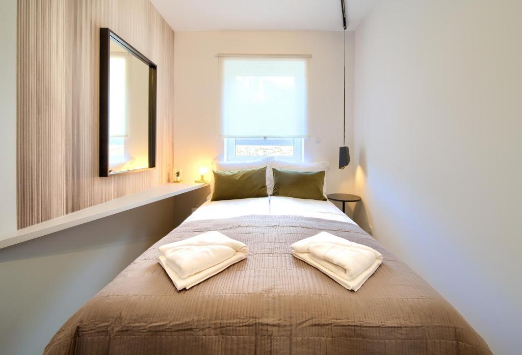 Posteľ alebo postele v izbe v ubytovaní Apartment DIAMAR with seaview