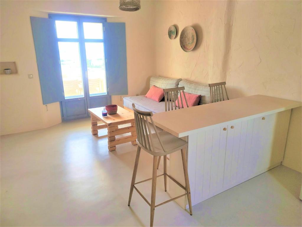 Posezení v ubytování Mosaic Suites
