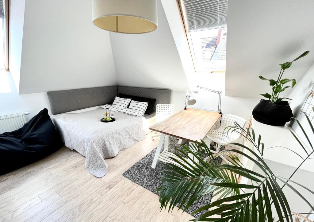 Posezení v ubytování Ach to tu Apartament