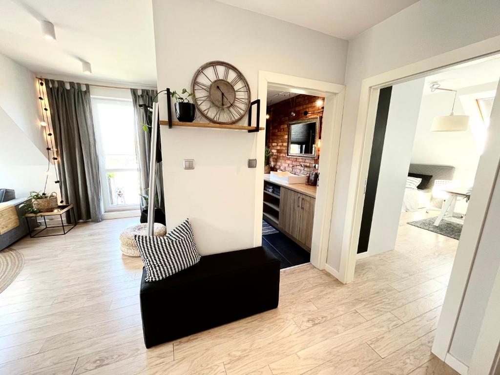 Kuchyň nebo kuchyňský kout v ubytování Ach to tu Apartament