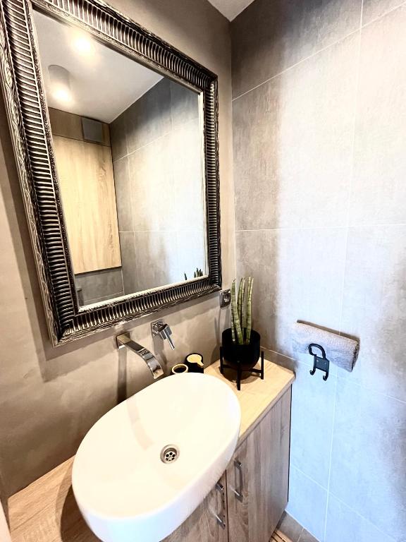 Koupelna v ubytování Ach to tu Apartament