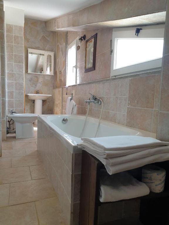 Koupelna v ubytování Agriturismo Le Querce