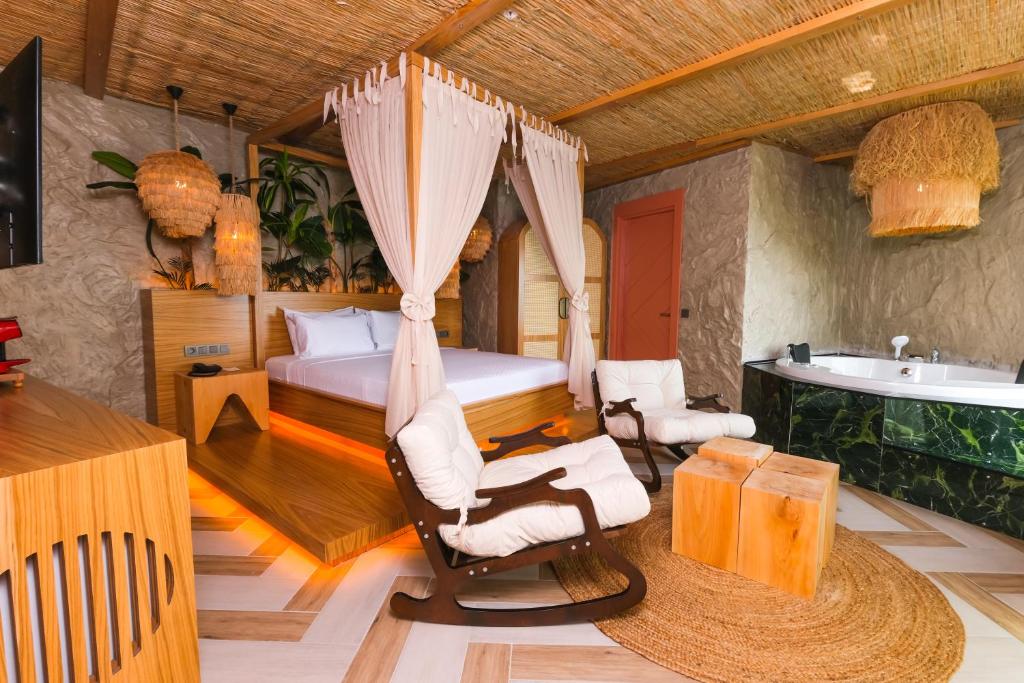 Posezení v ubytování Bilem Hotel Beach & Spa