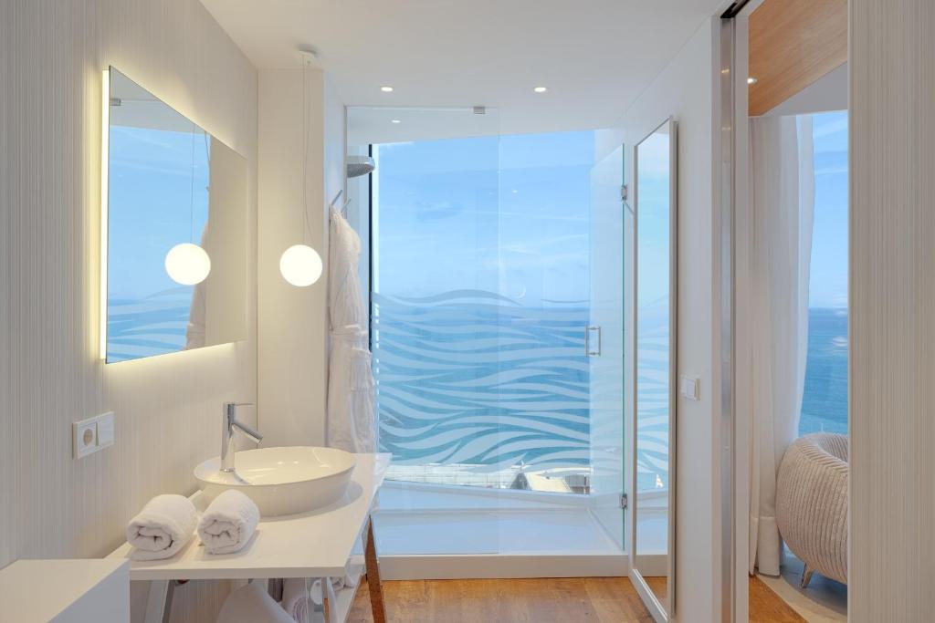 Koupelna v ubytování Hotel Marina Badalona