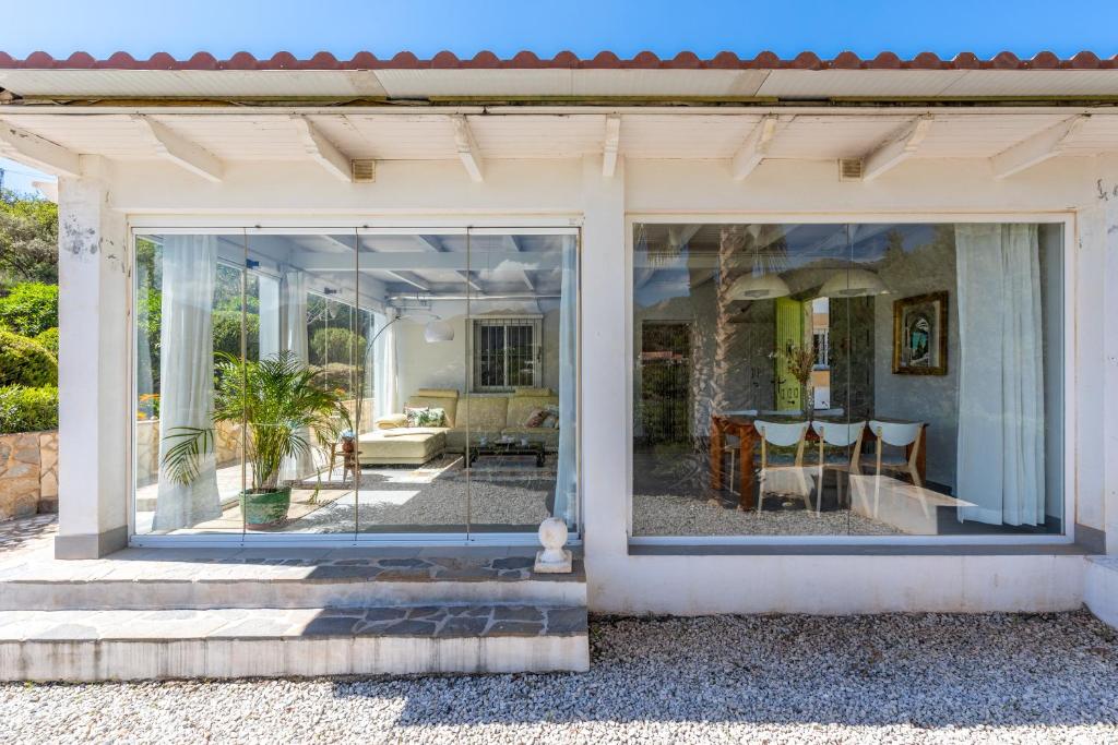 Patio alebo iná vonkajšia časť ubytovania Finca Los Elfos