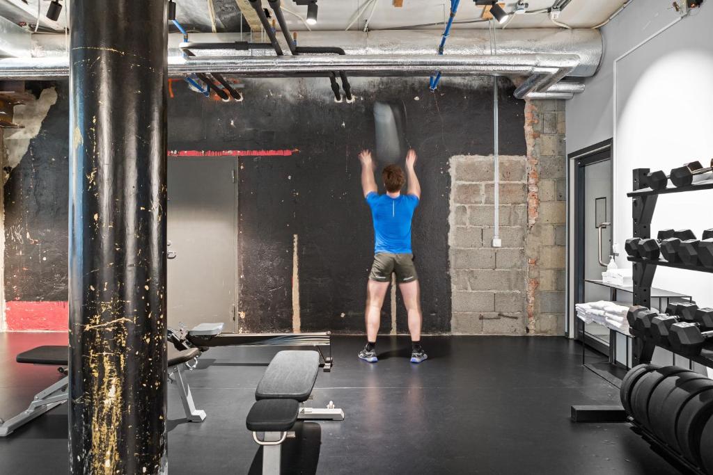 Fitness centrum a/nebo fitness zařízení v ubytování Comfort Hotel Karl Johan