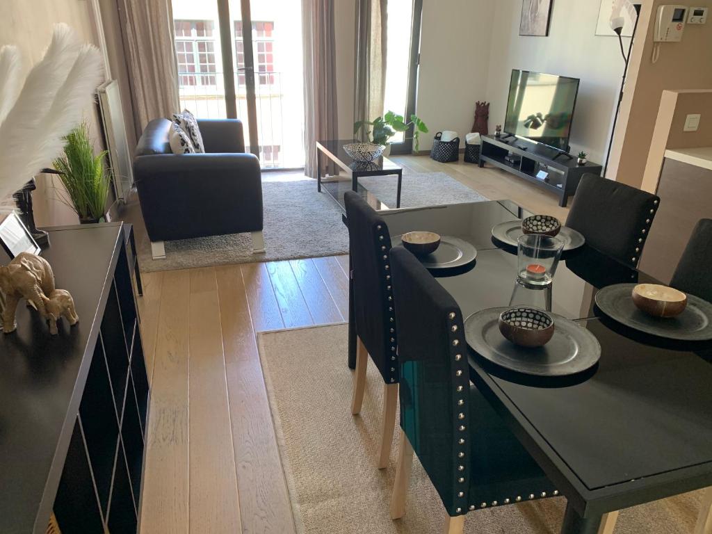 Area soggiorno di BnB Antwerp Centrum