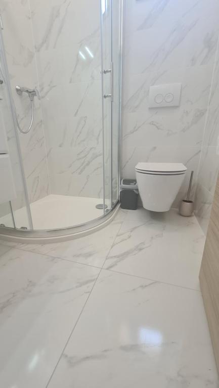 Koupelna v ubytování Apartments Jana
