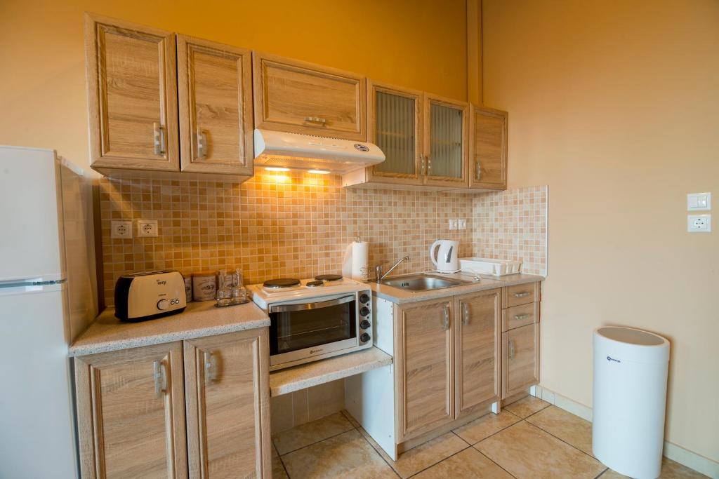 Kuchyňa alebo kuchynka v ubytovaní Ntamari Apartments