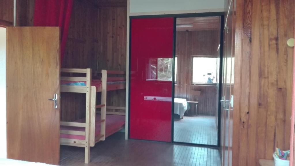 Postel nebo postele na pokoji v ubytování Gîtes la Damiselle