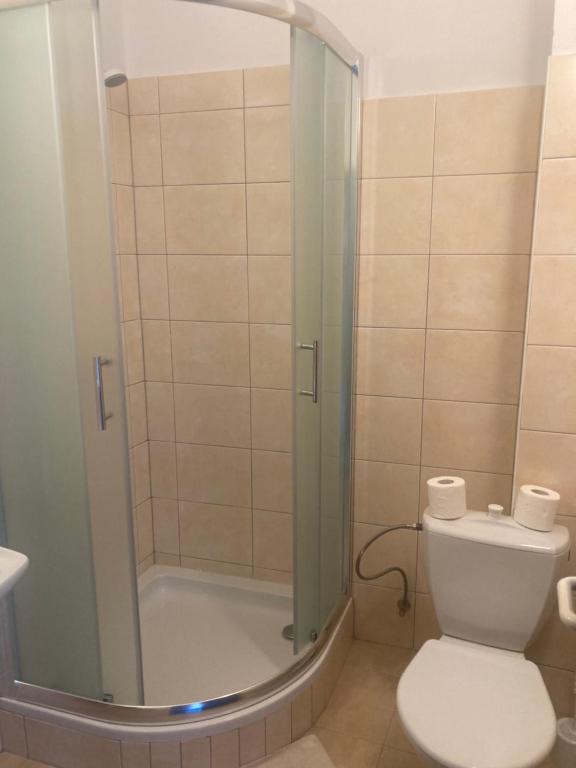 Koupelna v ubytování Penzion u Svatého Prokopa