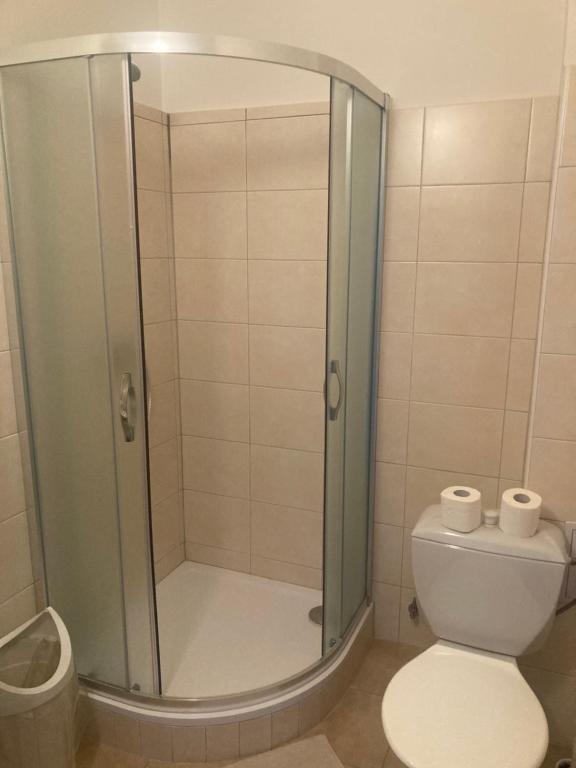 Koupelna v ubytování Penzion u Svatého Prokopa