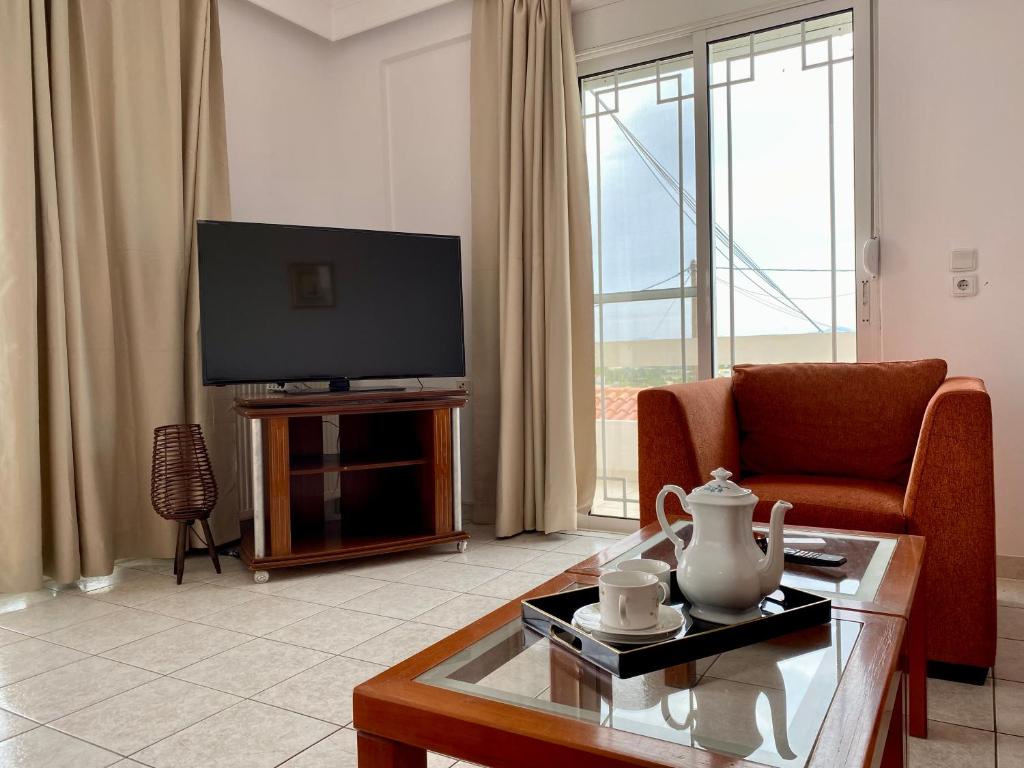 A television and/or entertainment centre at Panoramic View, House, at Zipari Village "2"