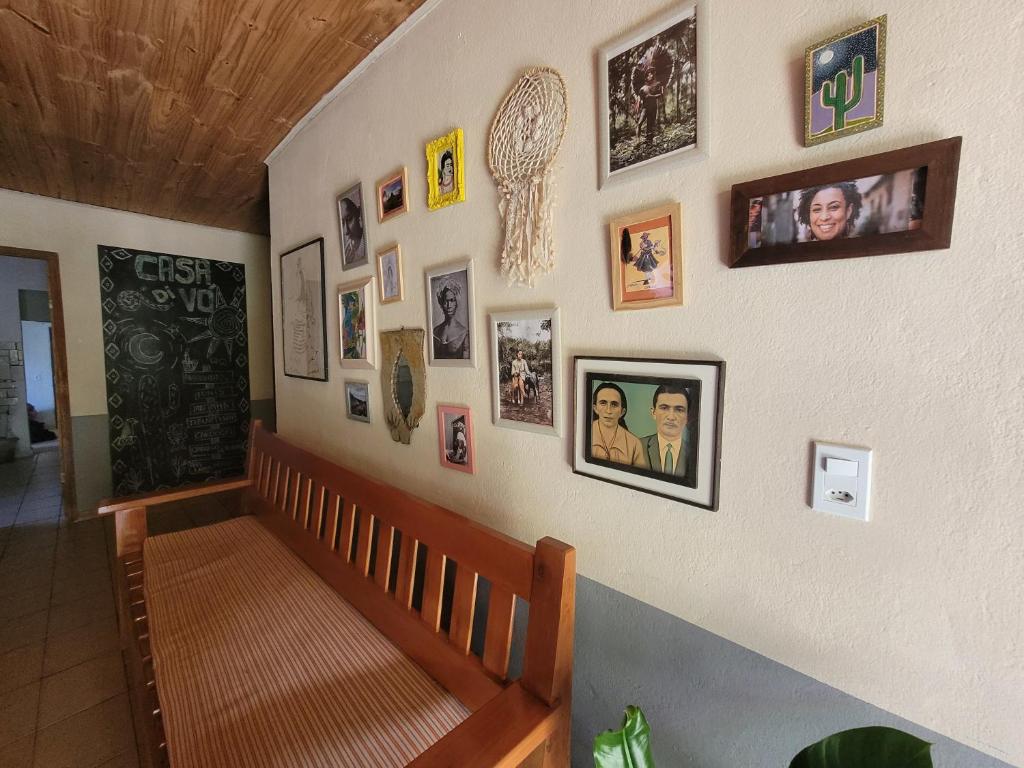 Uma área de estar em Casa di Vó