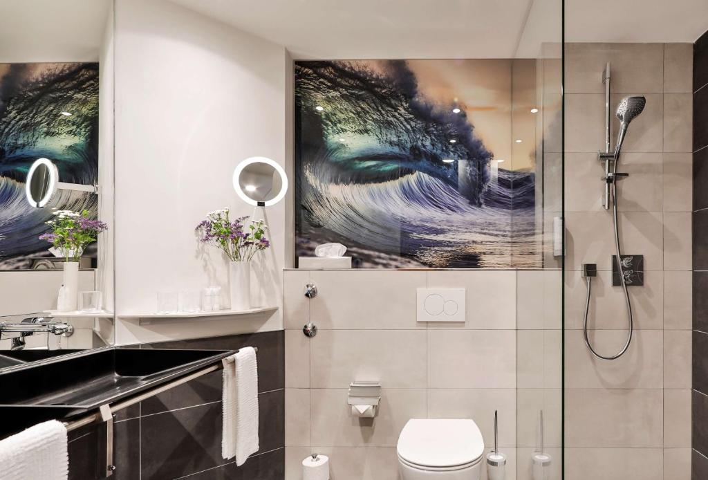 Koupelna v ubytování Dorint Hotel Dresden