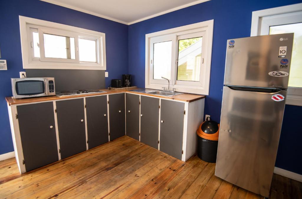Kuchyň nebo kuchyňský kout v ubytování Moon Apartments