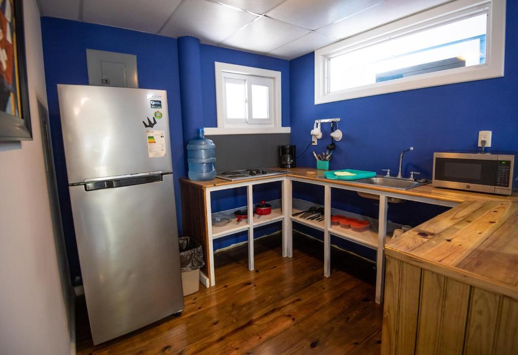 Kuchyň nebo kuchyňský kout v ubytování Moon Apartments