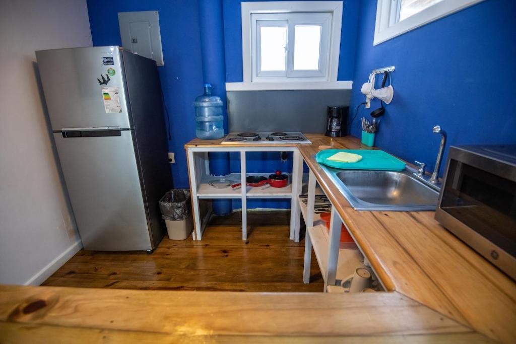 Kuchyň nebo kuchyňský kout v ubytování Moon Apartments