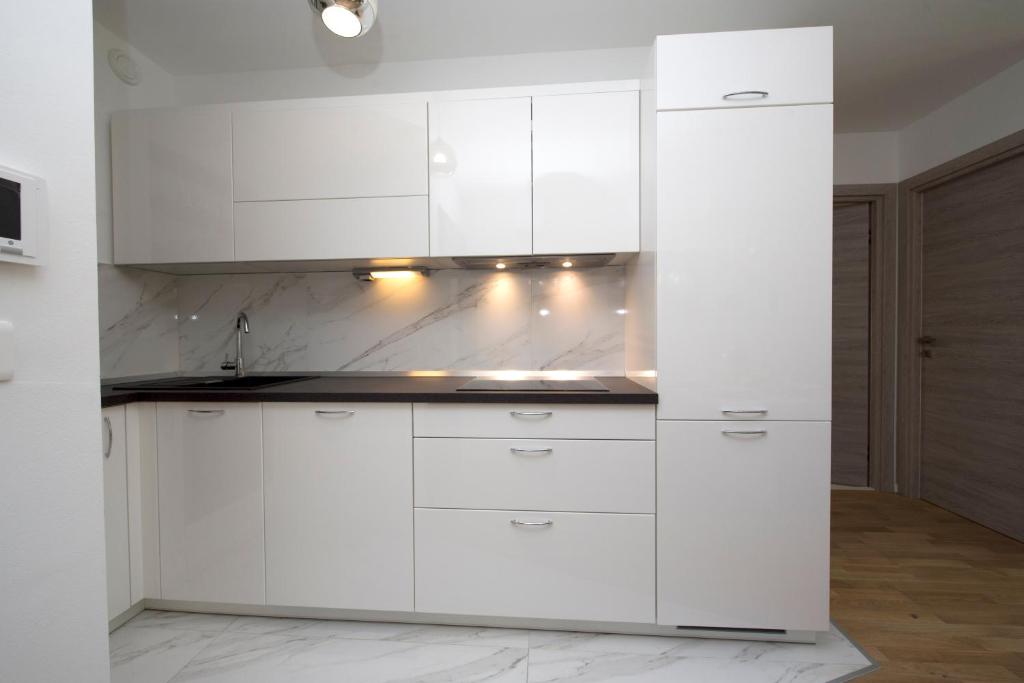 Kuchyňa alebo kuchynka v ubytovaní Apartman Eni