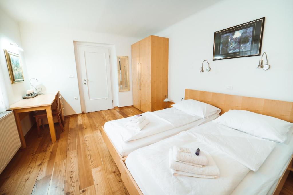 Postel nebo postele na pokoji v ubytování House Planica