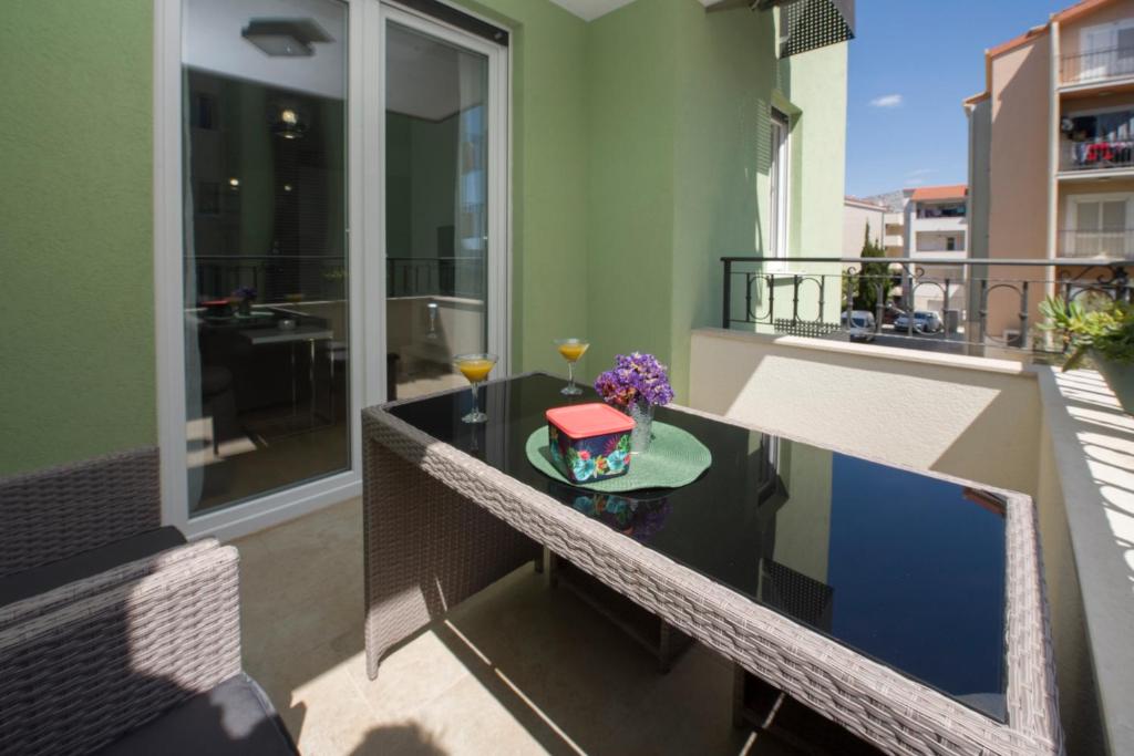 Balkón alebo terasa v ubytovaní Apartman Eni