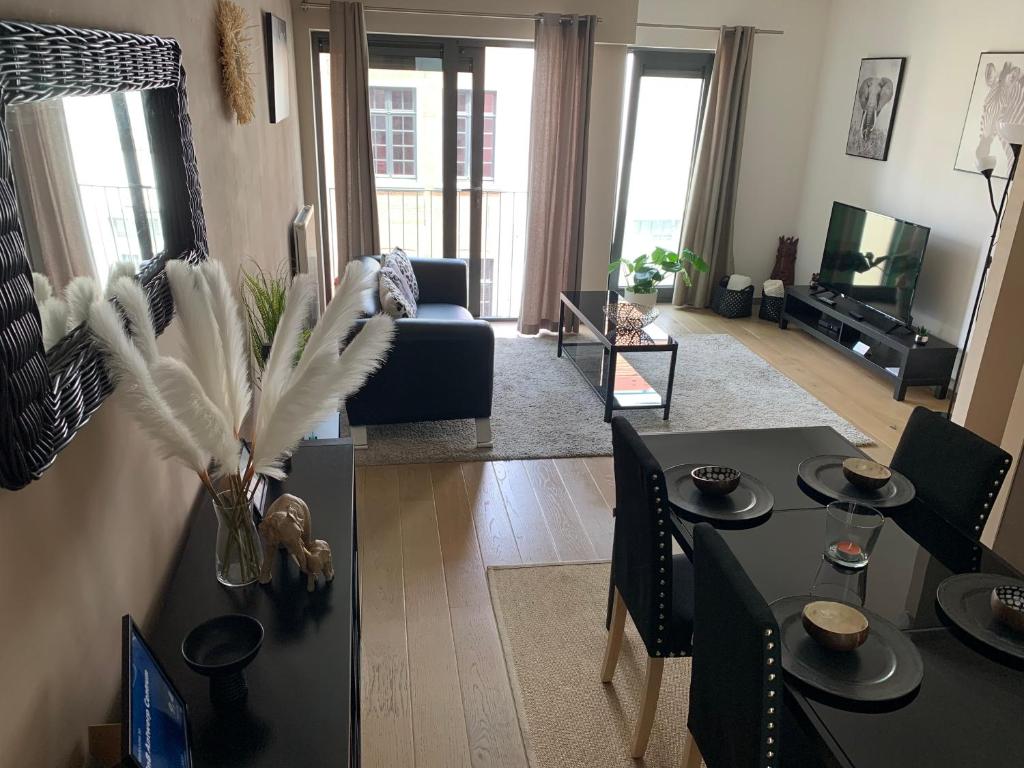 Area soggiorno di BnB Antwerp Centrum