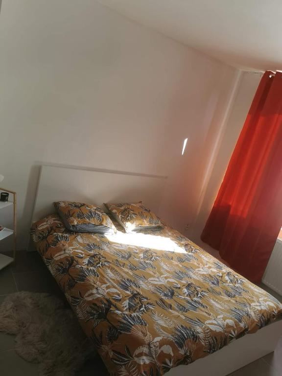 Postel nebo postele na pokoji v ubytování Le caillou Blanc