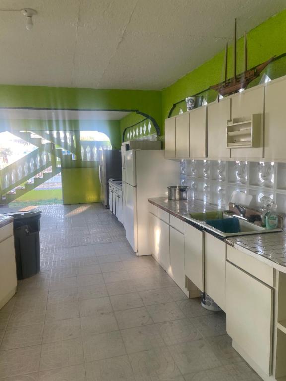 Kuchyň nebo kuchyňský kout v ubytování Combate Green House