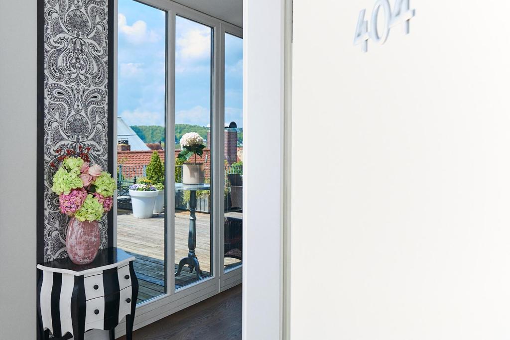 Balkón nebo terasa v ubytování Hotel Goliath am Dom