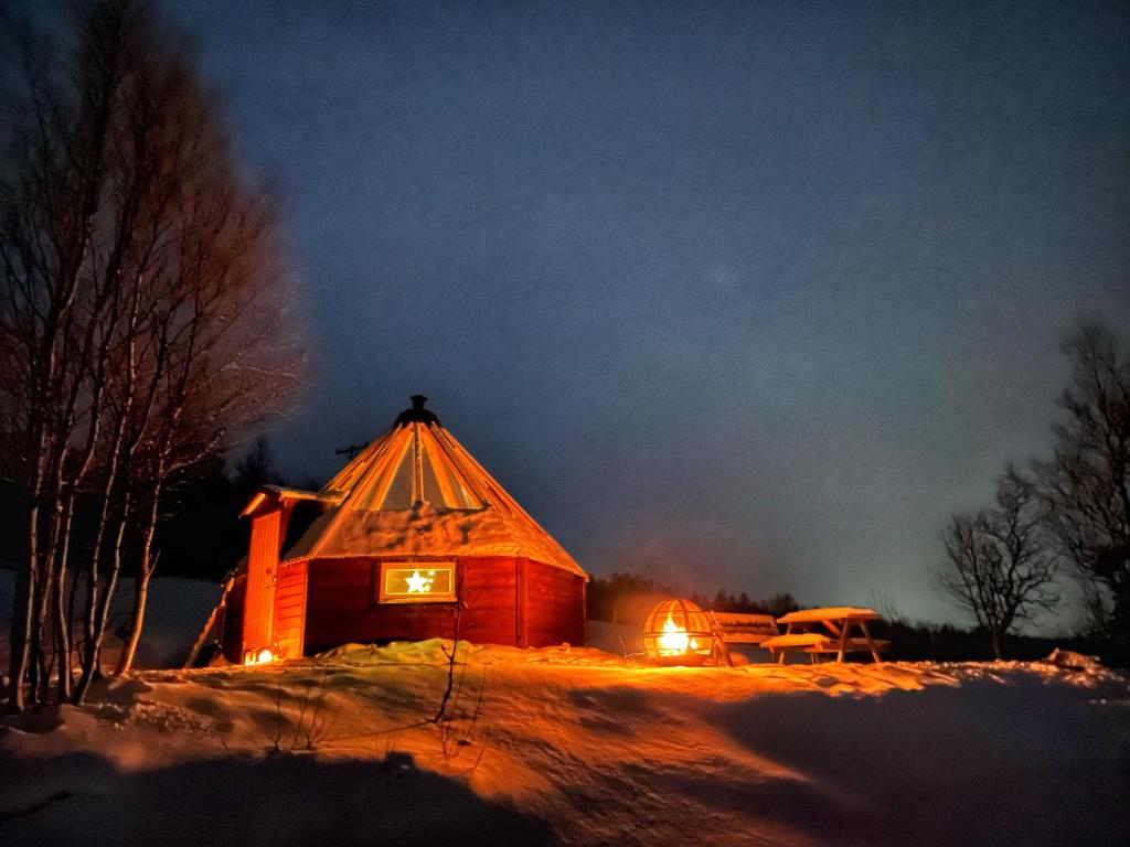 겨울의 Hessdalen Ufocamp