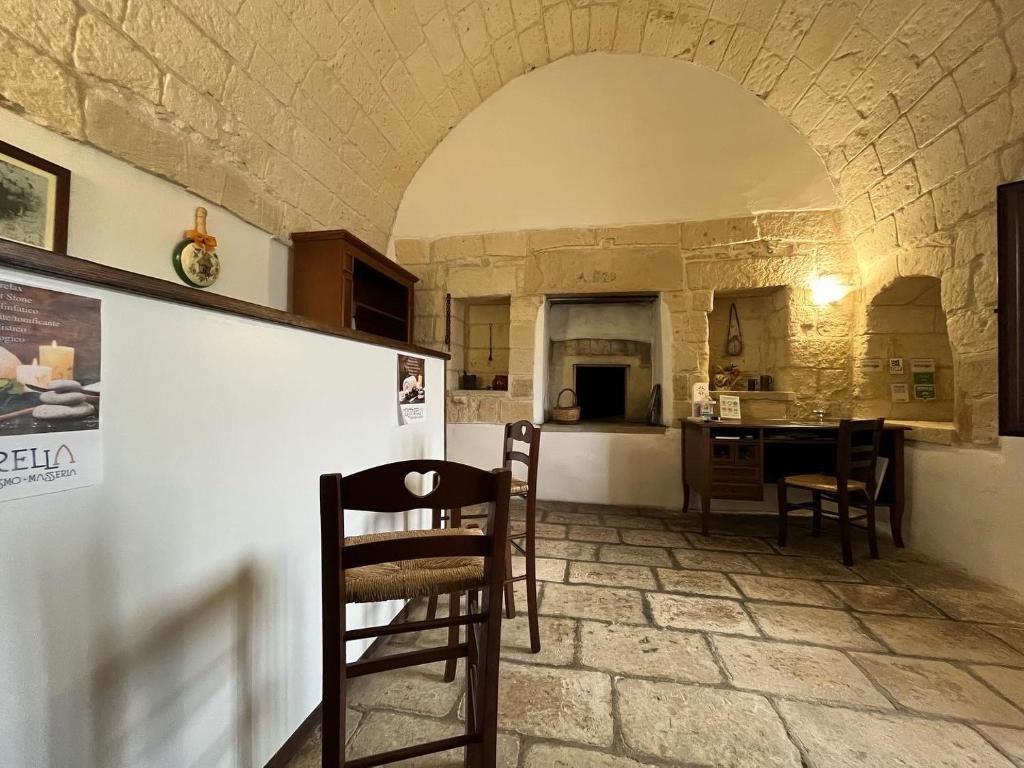 Kuchyň nebo kuchyňský kout v ubytování Agriturismo Costarella Masseria