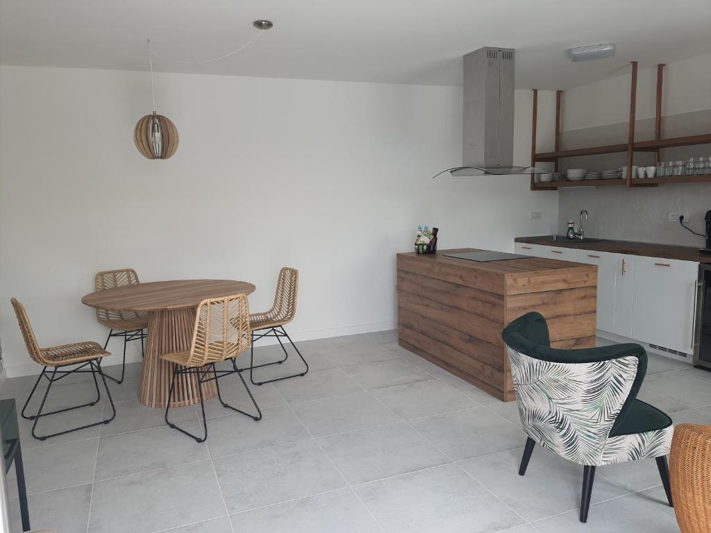 Kuchyň nebo kuchyňský kout v ubytování Apartments Krista Medveja