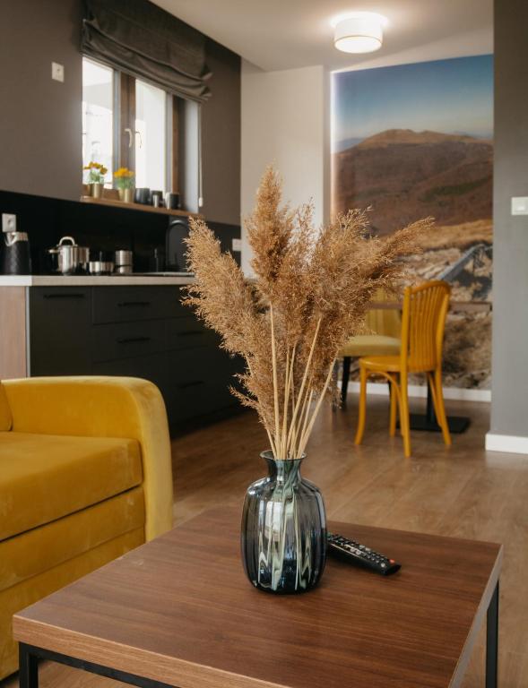 Posezení v ubytování Rajskie Uroczysko Apartamenty Jacuzzi Sauna