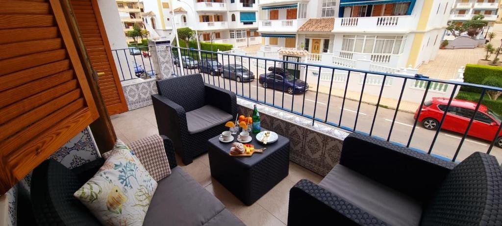Balkón nebo terasa v ubytování AT Costa Blanca - cozy apartment with pool