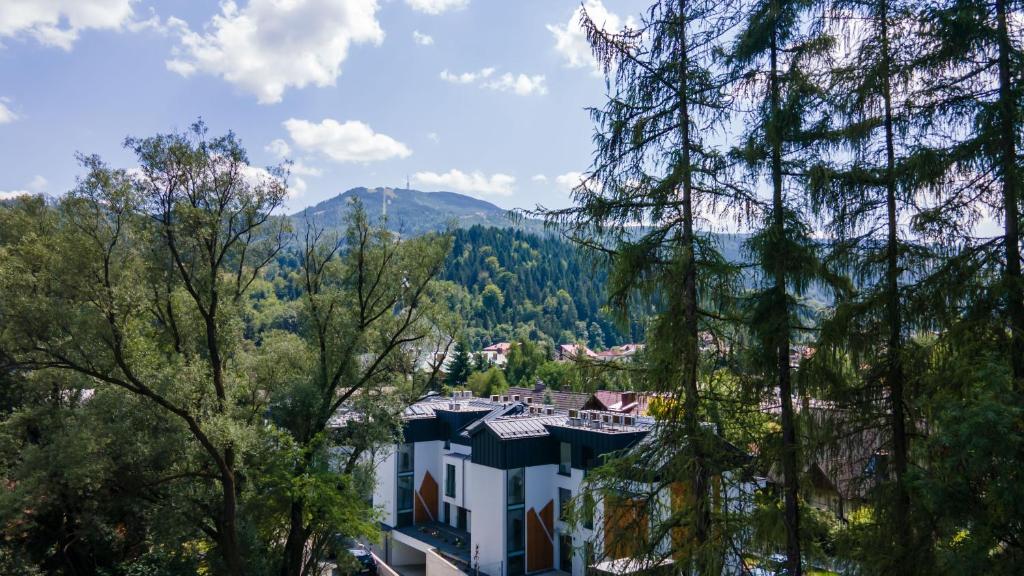 Nespecifikovaný výhled na hory nebo výhled na hory při pohledu z apartmánu