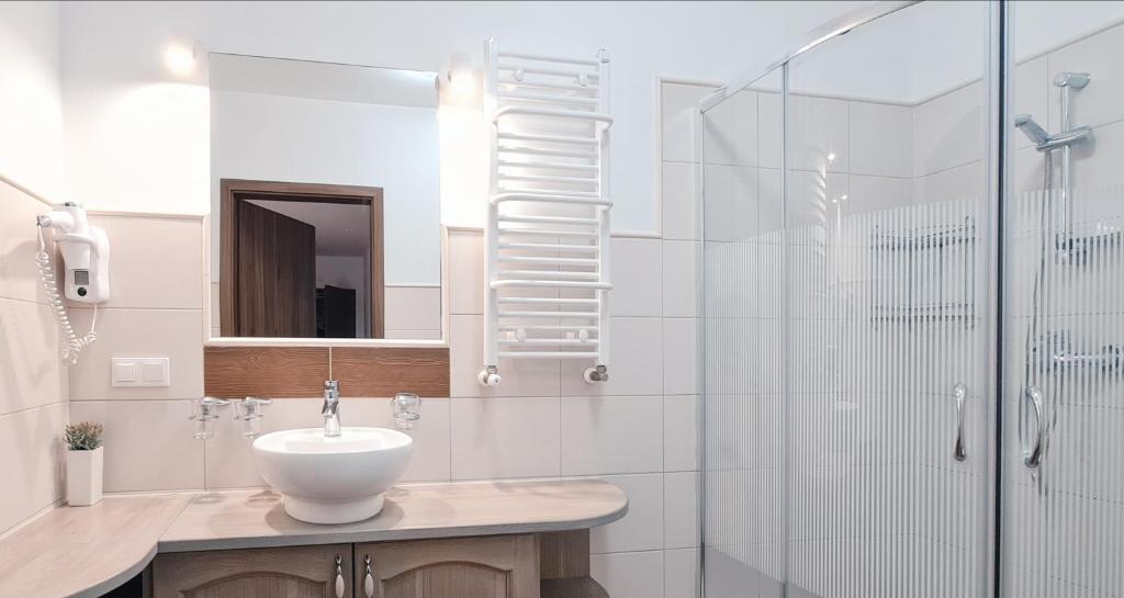 Kúpeľňa v ubytovaní Apartamenty Sasinówka