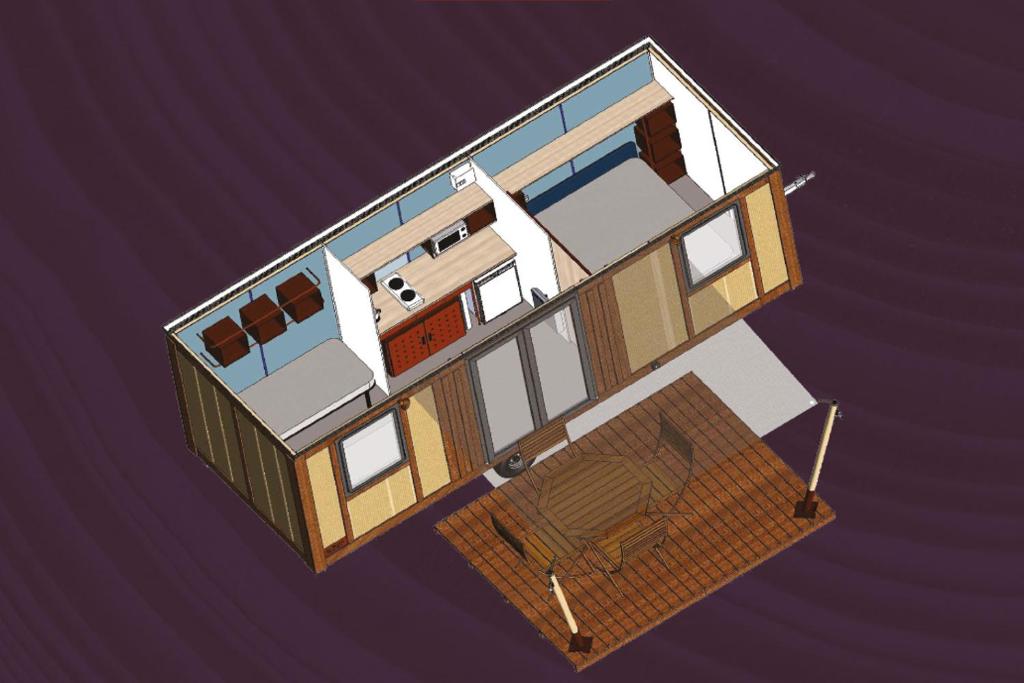 Půdorys ubytování Camping Le Coin Charmant