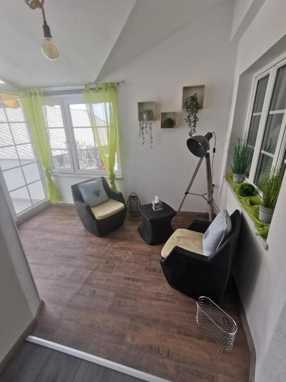 A seating area at Ferienwohnung Rotheneder- Rupp