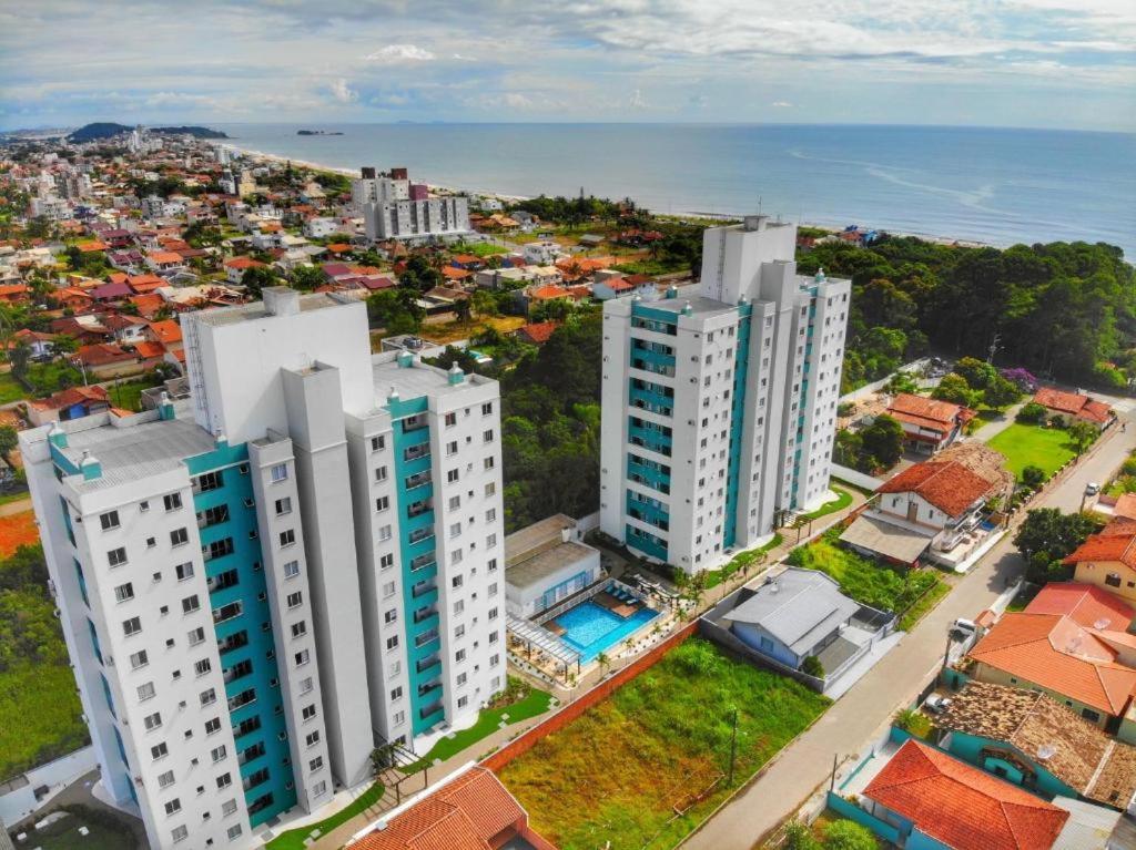 an aerial view of a city with tall buildings at Beto Carrero Orion Club in Piçarras