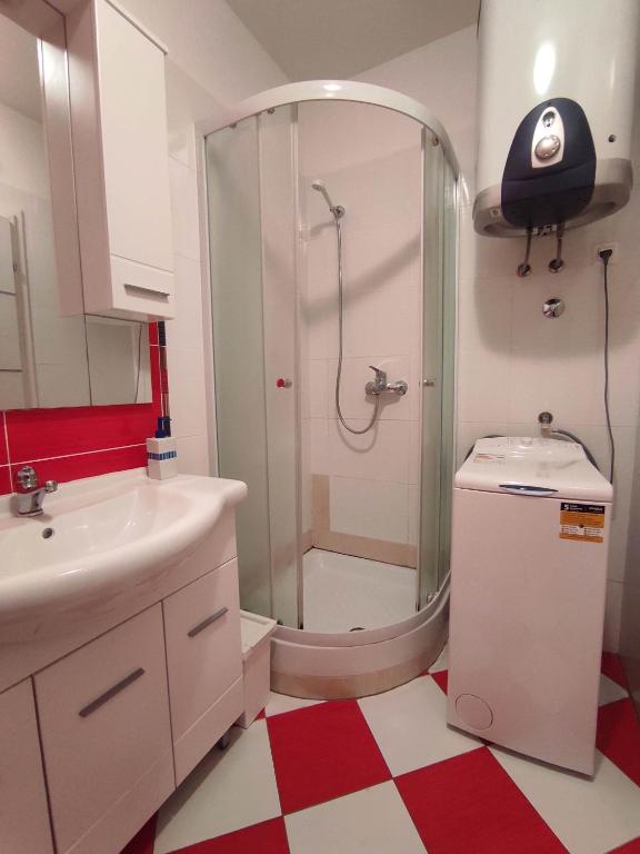 Kúpeľňa v ubytovaní Apartman Kamenjak