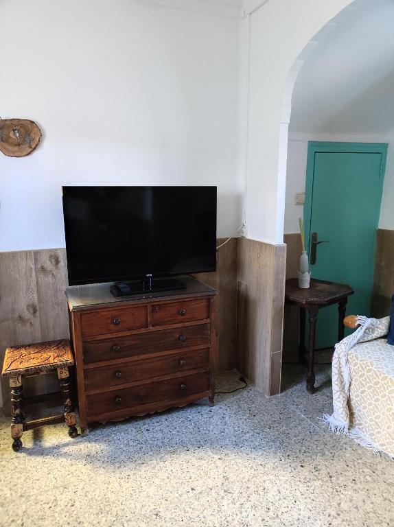 TV a/nebo společenská místnost v ubytování Casa Albano