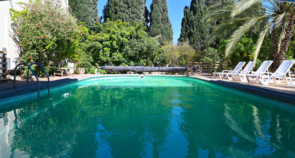 Kolam renang di atau di dekat YalaRent Valley view complex In Merhavia with Private Pool