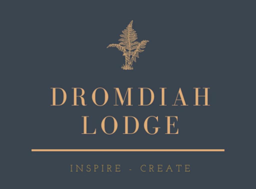 a logo for the durham lodges empire create at Dromdiah Lodge in Killeagh