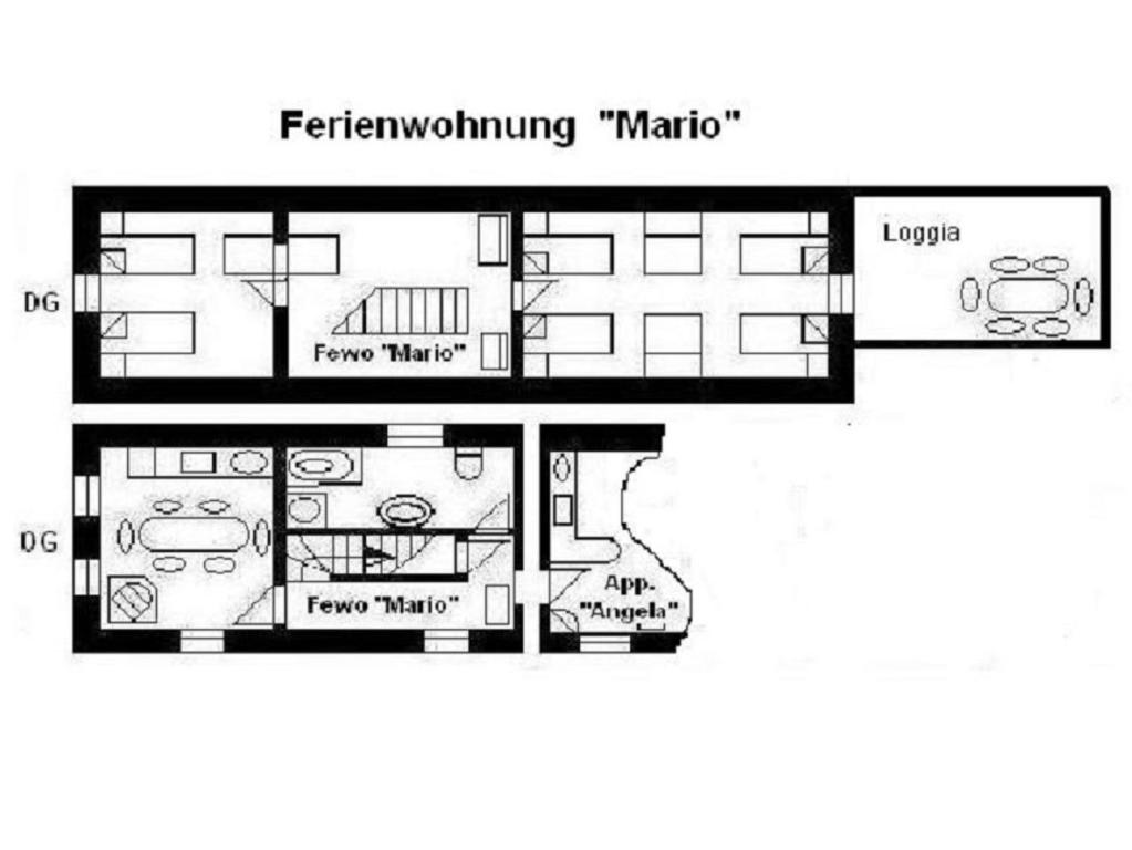 um desenho de uma planta de uma casa em 03 Mario em Ober-Mörlen