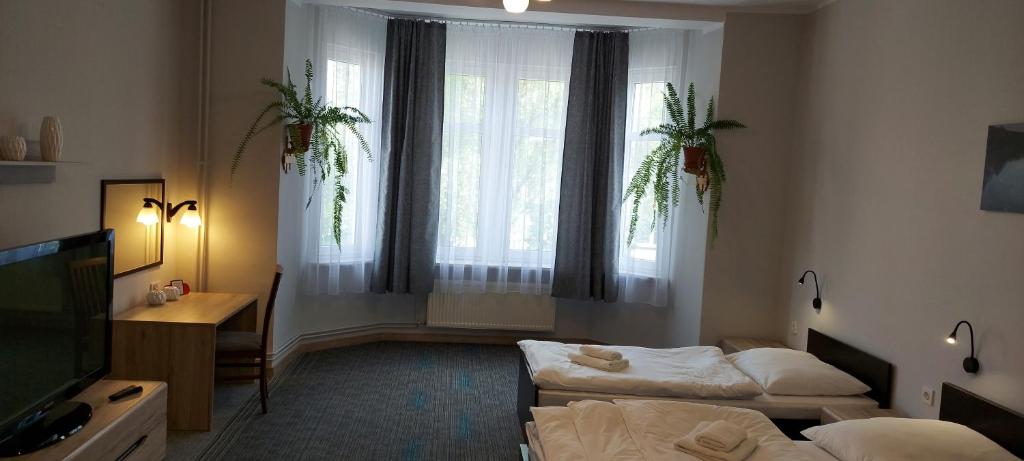 Posteľ alebo postele v izbe v ubytovaní Hotel Wanda