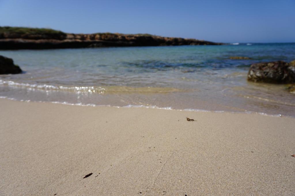 una spiaggia sabbiosa con l'oceano sullo sfondo di Bivilla Incalzi a Villanova